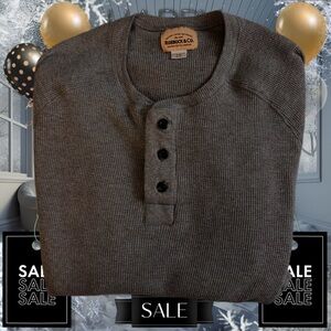 “RARE”- like New Roebuck & Co. Men's Charcoal Crewneck Sweatshirt Large